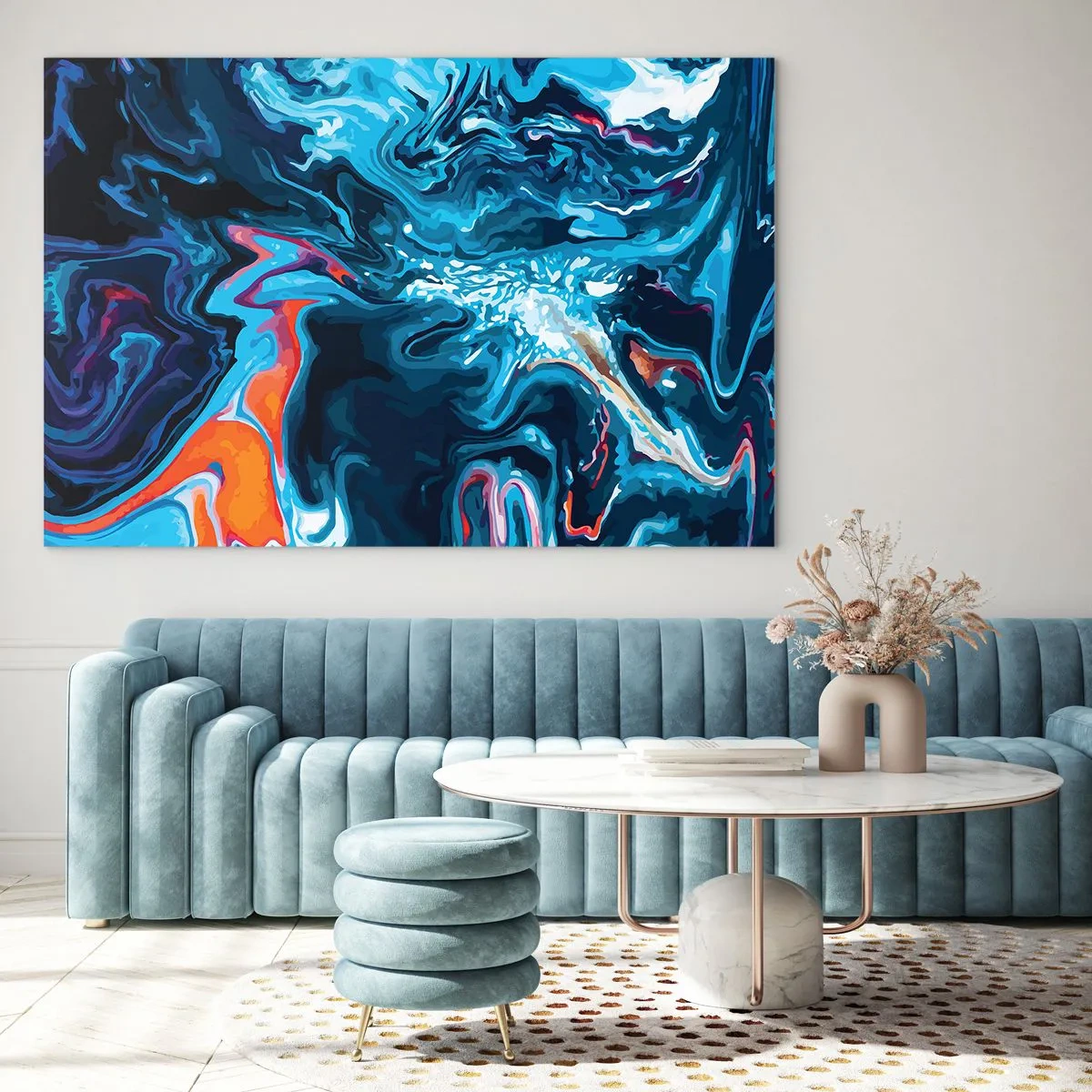 Glastavla - Bild på glas - En resa till himlens inre - 120x80 cm