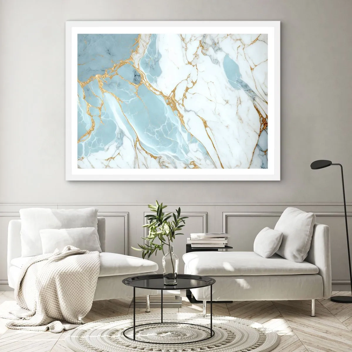 Affisch i vit ram - Stenrikedom - 70x50 cm