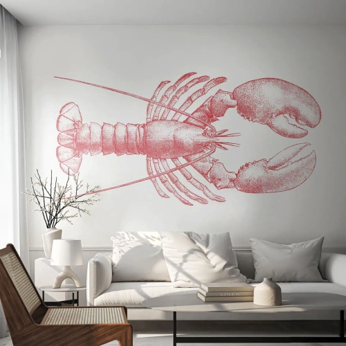 Självhäftande Fototapet Deluxe Sticker - Hummer värdig Homer - Hummer, Skaldjur, Skaldjur - 450x315 cm