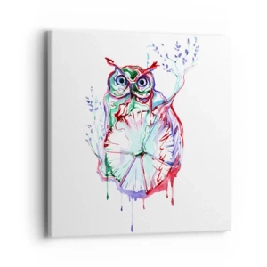 Canvastavla - Bild på duk - Klok ur naturen - 40x40 cm