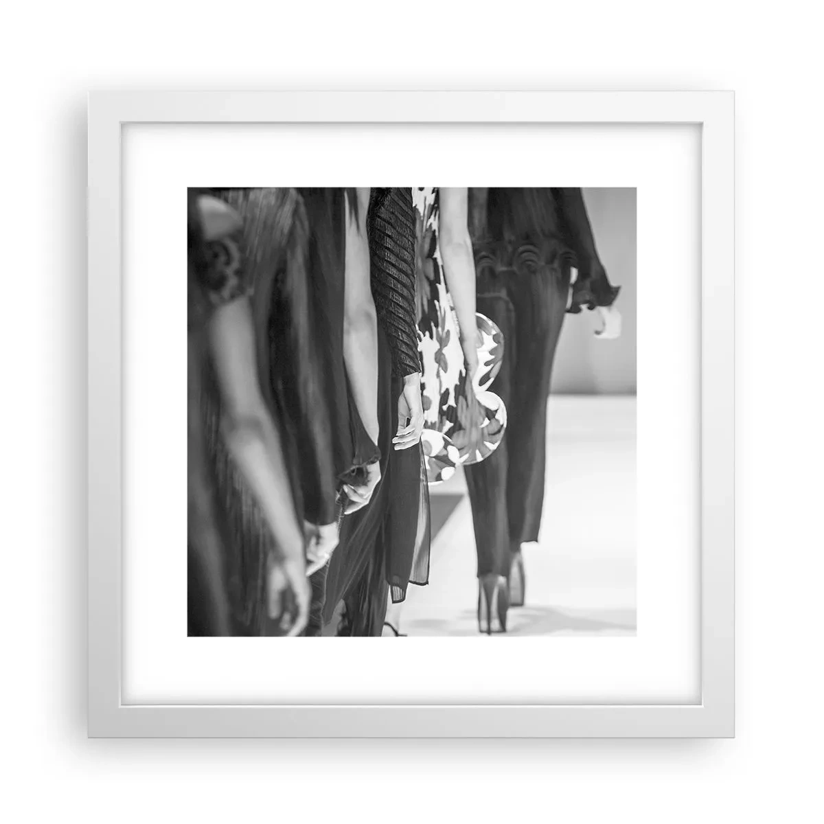 Affisch i vit ram - En elegant parad - 30x30 cm
