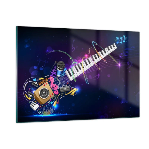 Glastavla - Bild på glas - Allt väl - 120x80 cm