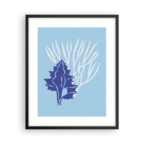 Affisch i svart ram - Bladformer - 40x50 cm