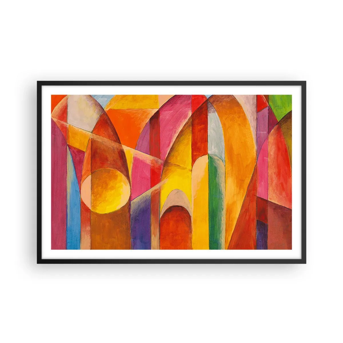 Affisch i svart ram - Solens domkyrka - 91x61 cm