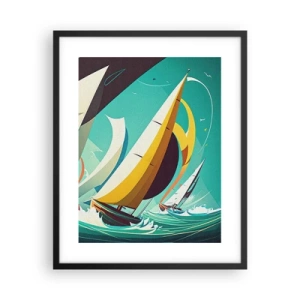 Affisch i svart ram - Icke rädda för elementen - 40x50 cm