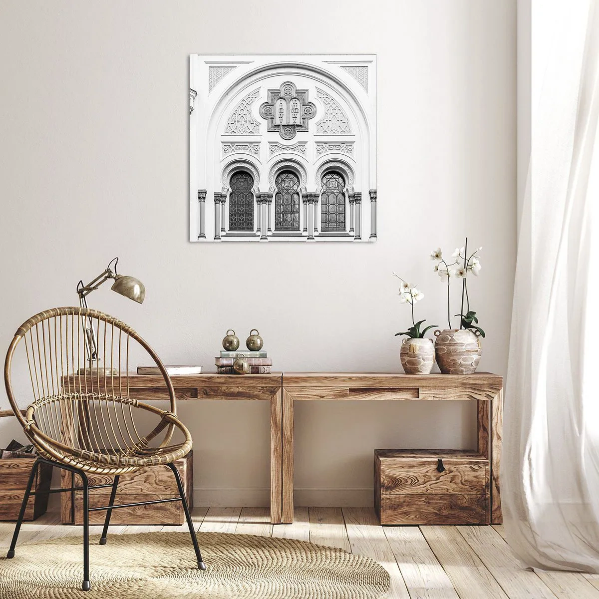 Canvastavla - Bild på duk - På gränsen mellan kulturer - 40x40 cm