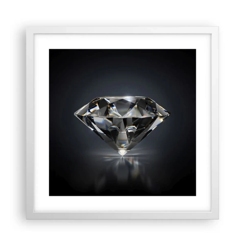 Affisch i vit ram - Bästa flickvännen - 40x40 cm