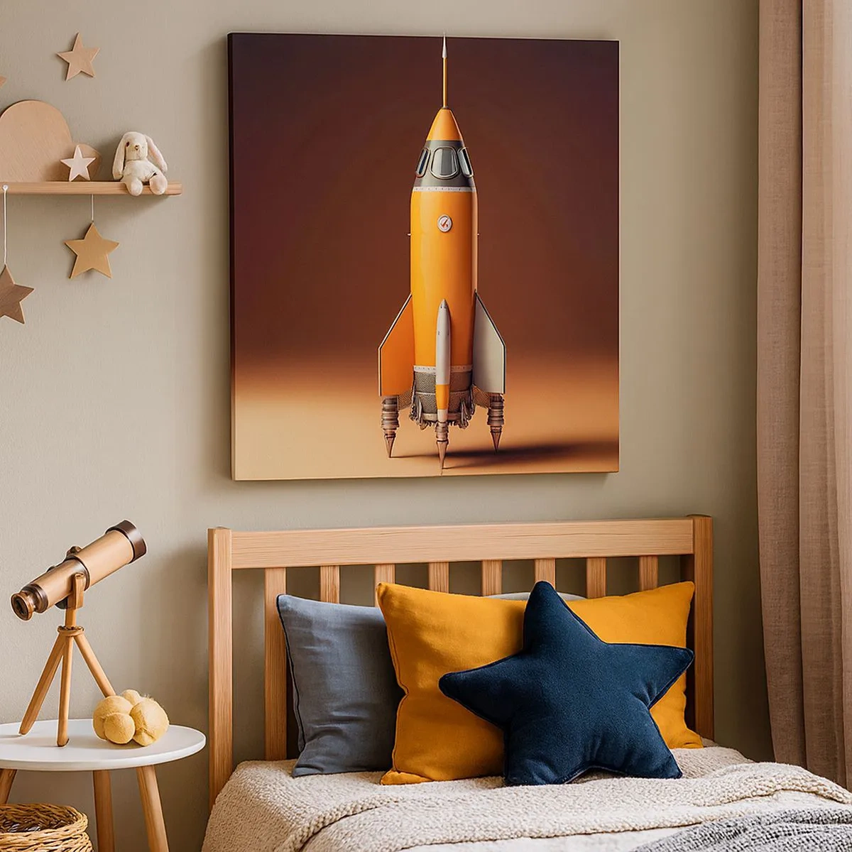 Canvastavla - Bild på duk - Det börjar med en dröm - 30x30 cm