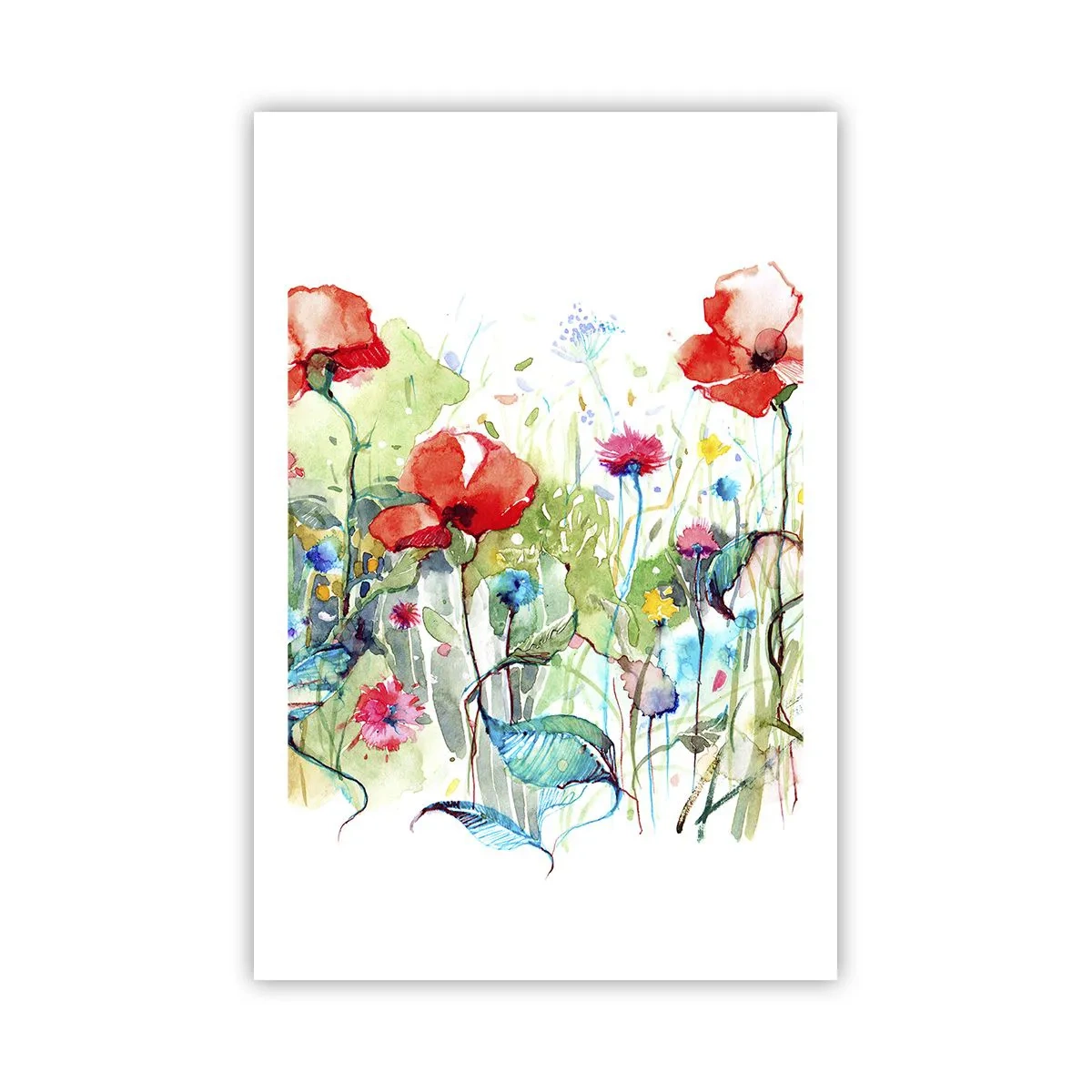 Affisch - Majblommande äng - 61x91 cm