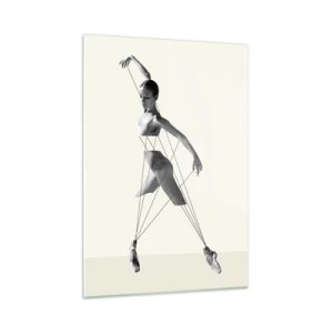 Glastavla - Bild på glas - I världens teater - 50x70 cm