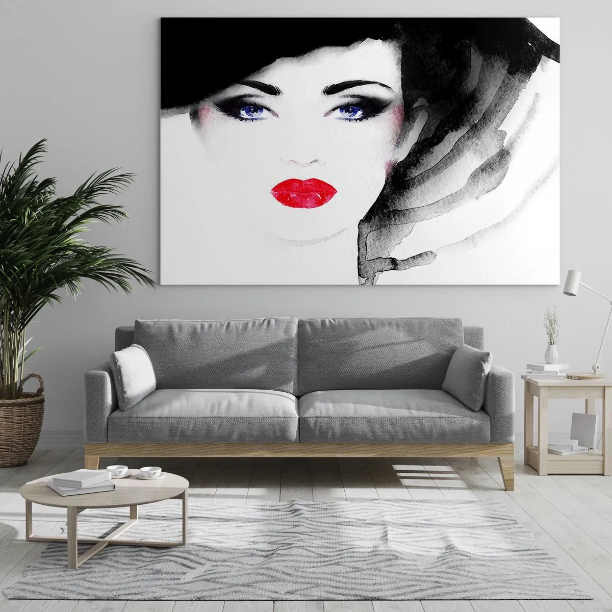 Glastavla - Bild på glas - Avvisar och kallar - 120x80 cm