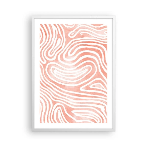 Affisch i vit ram - I en labyrint av koraller - 50x70 cm