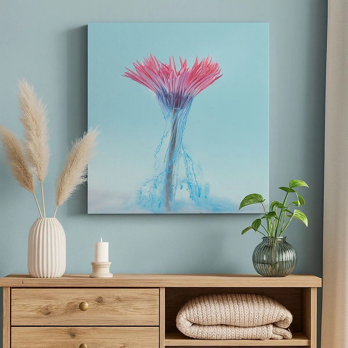 Canvastavla - Bild på duk - I upplivande famn - 30x30 cm