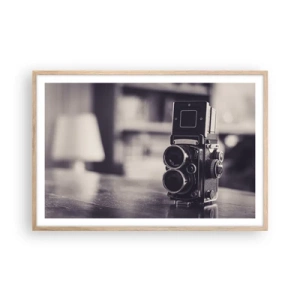 Affisch i ram av ljusek - Ett gammalt fotografis magi - 91x61 cm