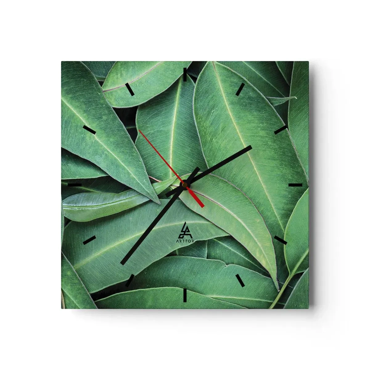 Väggklocka - Klocka på glas - Saftiga och fräscha - 40x40 cm