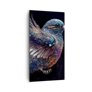 Canvastavla - Bild på duk - Diamant sparv - 55x100 cm