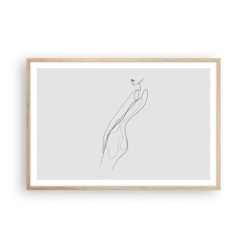 Affisch i ram av ljusek - Bara en utfästelse - 91x61 cm