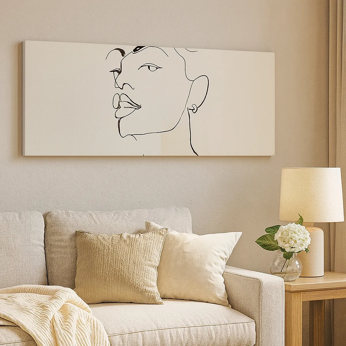 Canvastavla - Bild på duk - Stolt blick - 30x30 cm