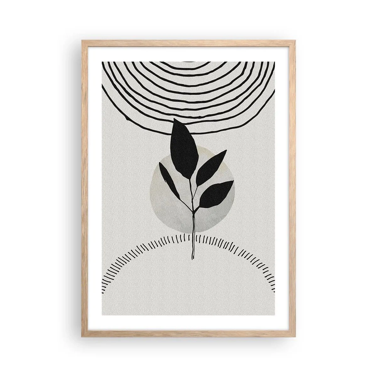 Affisch i ram av ljusek - Komposition: naturens ritualer - 50x70 cm