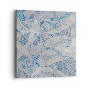 Canvastavla - Bild på duk - I en gråblå labyrint - 40x40 cm