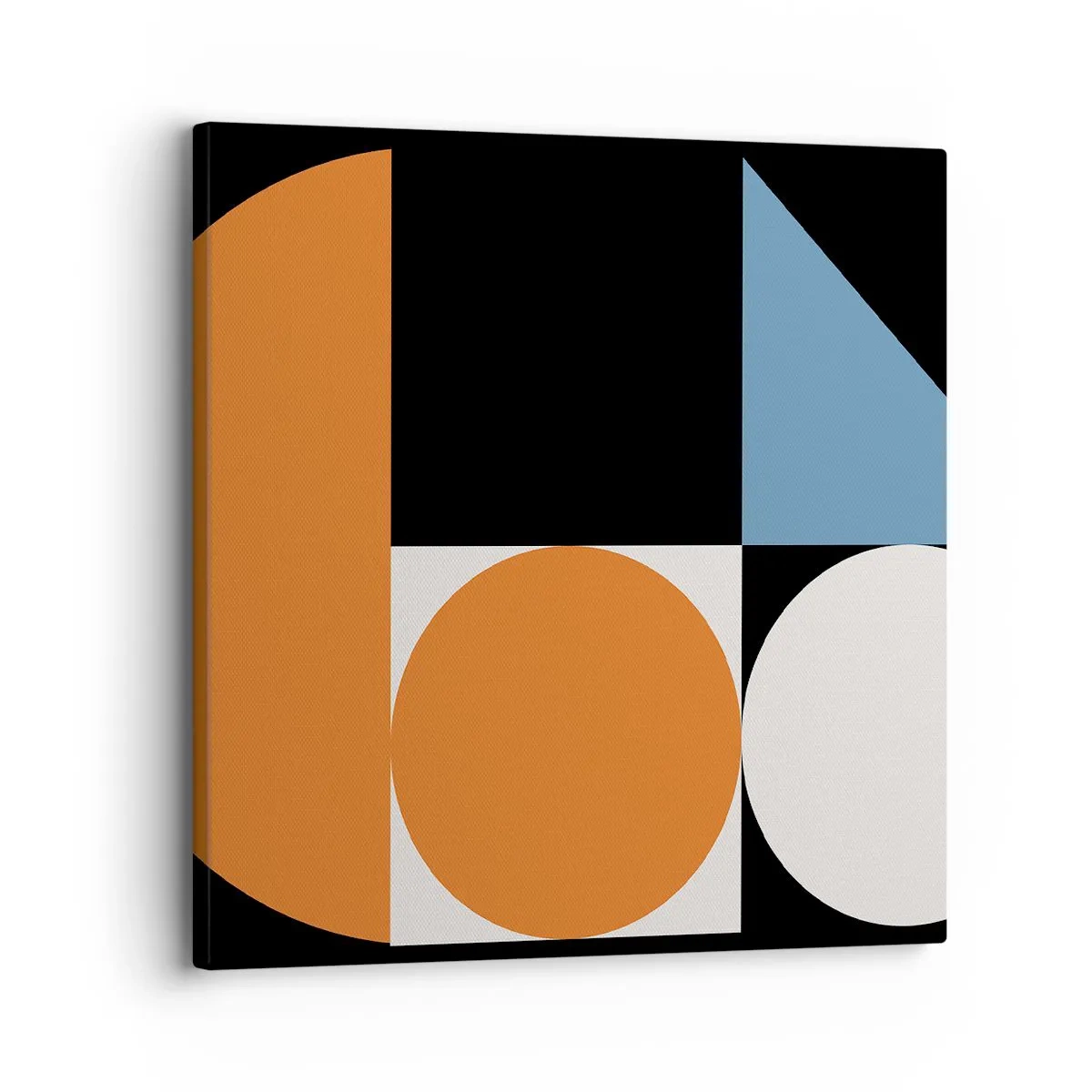 Canvastavla - Bild på duk - Geometriska figurer - 30x30 cm