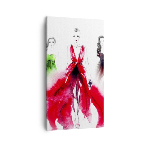 Canvastavla - Bild på duk - Stämning för dräkter - 45x80 cm