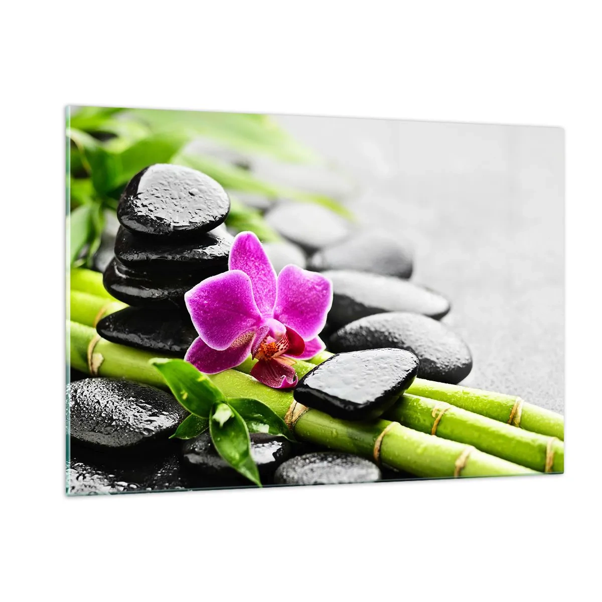 Glastavla - Bild på glas - Lugn balans - 120x80 cm