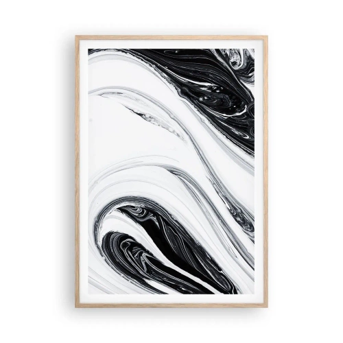 Affisch i ram av ljusek - Motsatskombination - 70x100 cm