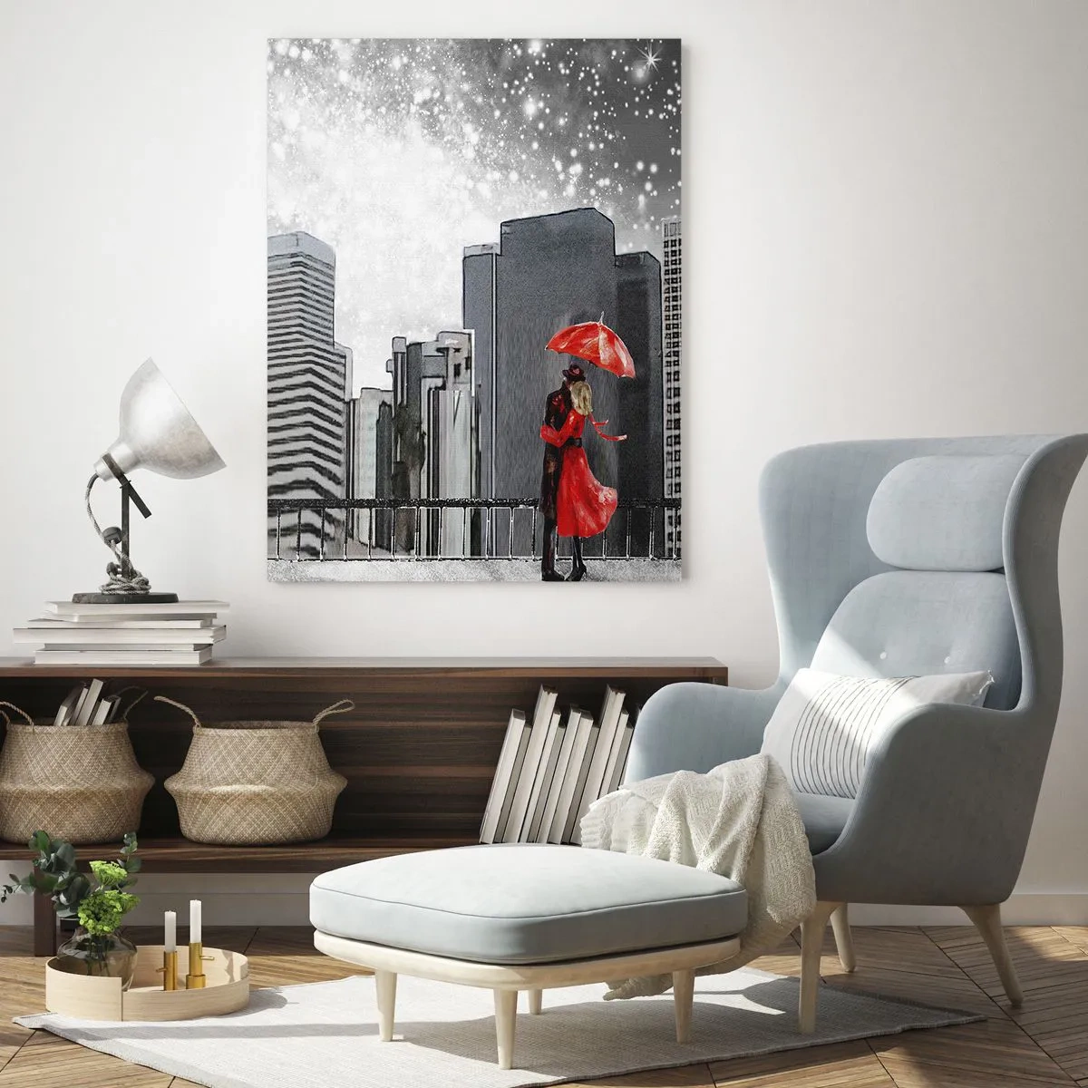 Glastavla - Bild på glas - Människan är inte sten - 50x70 cm