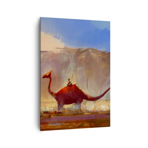 Canvastavla - Bild på duk - Om de inte dött ut - 70x100 cm