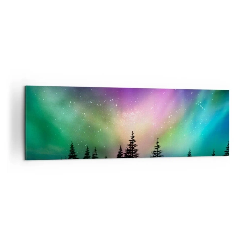 Canvastavla - Bild på duk - Vita magin - 160x50 cm