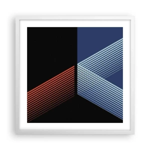 Affisch i vit ram - Enkel historia - 50x50 cm