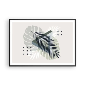 Affisch i svart ram - Natur och geometri – två ordningar? - 100x70 cm