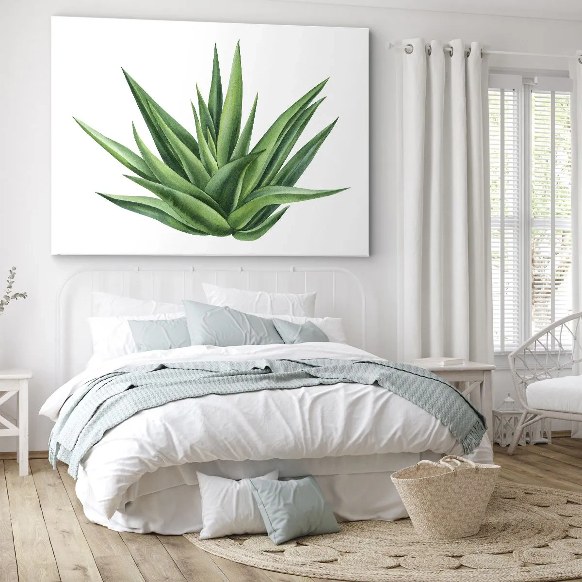 Canvastavla - Bild på duk - Grönt - styrka - liv - 100x70 cm