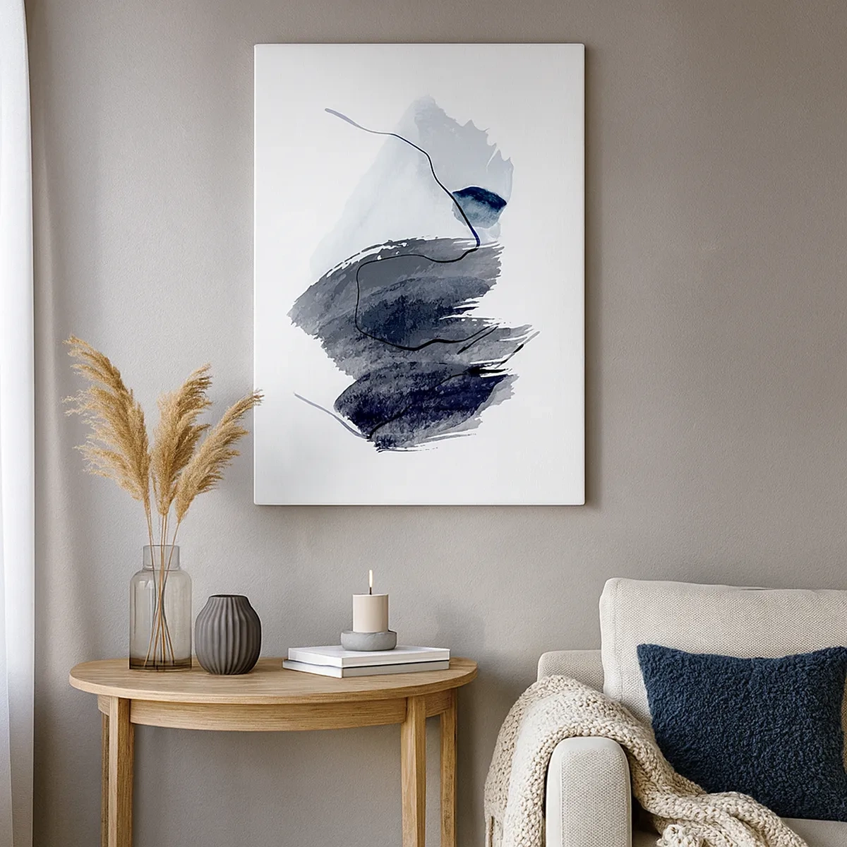 Canvastavla - Bild på duk - Intensitet och rörelse - 50x70 cm