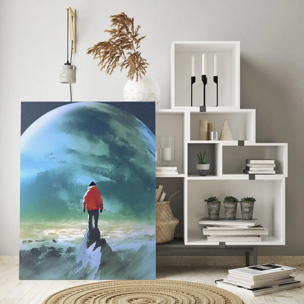 Glastavla - Bild på glas - Upptäckare av en ny jord - 50x70 cm