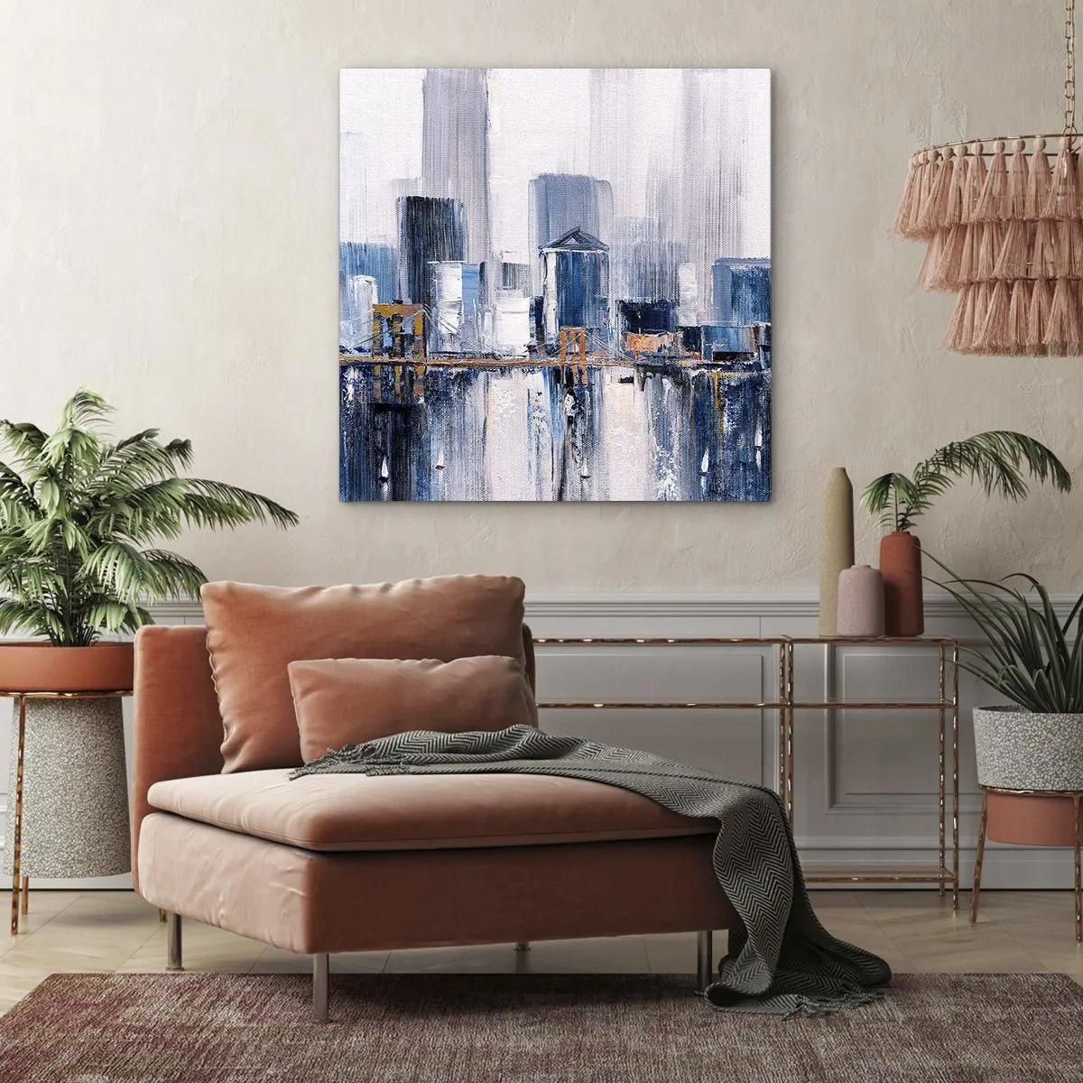 Canvastavla - Bild på duk - New York-impression - 70x70 cm