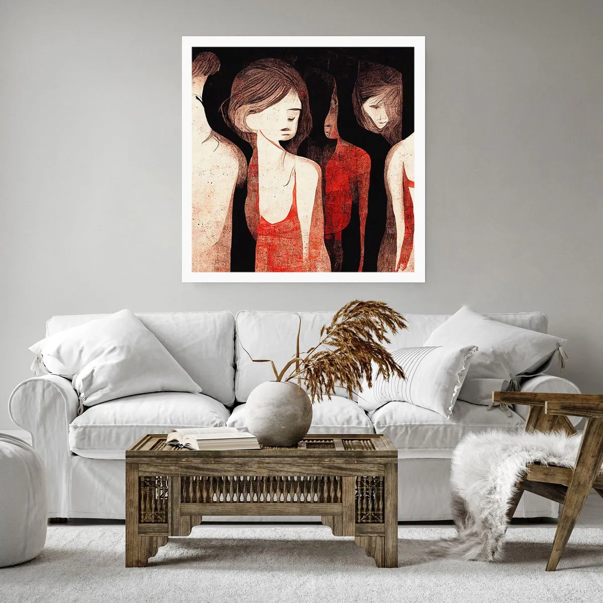Affisch - Madonnor av mörker - 50x50 cm