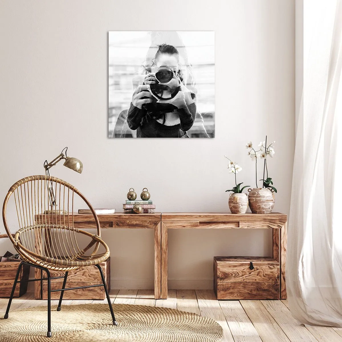 Canvastavla - Bild på duk - Skapare och material - 70x70 cm