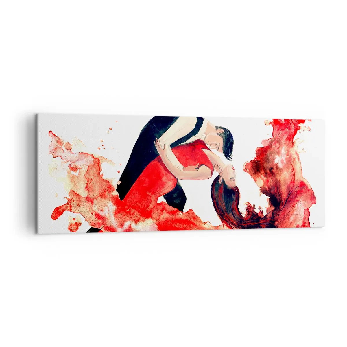 Canvastavla - Bild på duk - Tango - den sensuella vågen - 140x50 cm