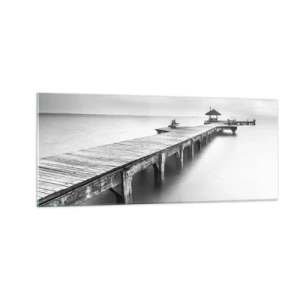 Glastavla - Bild på glas - Ut i det oändliga - 100x40 cm