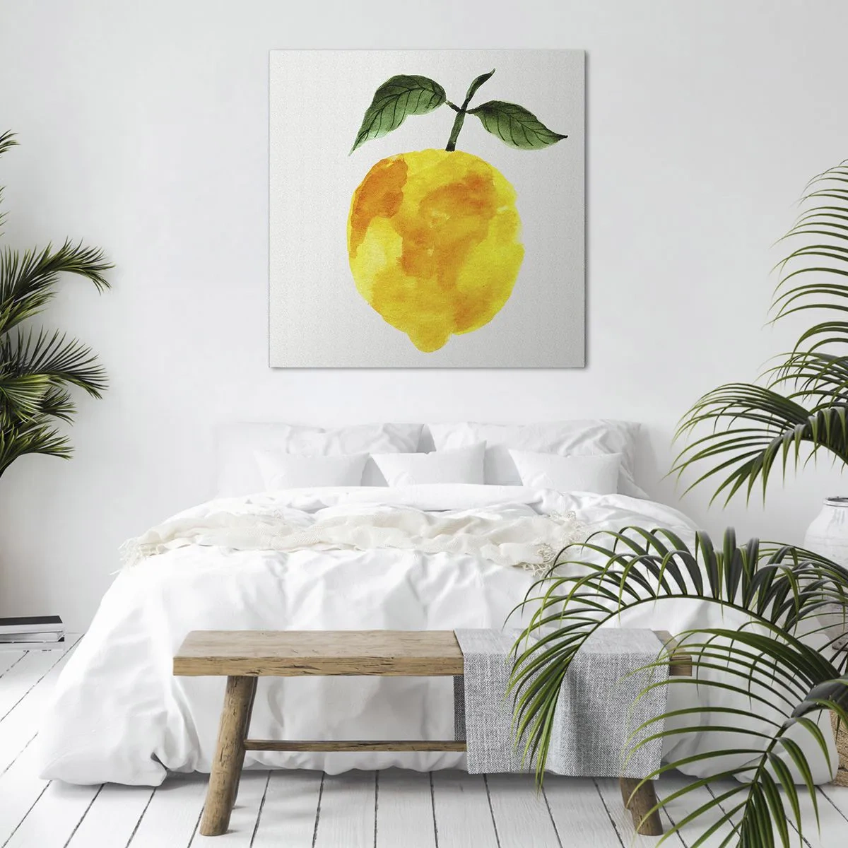 Canvastavla - Bild på duk - Hur man känner smaken av solen - 30x30 cm