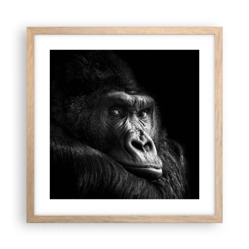 Affisch i ram av ljusek - Varför glor du? - 40x40 cm