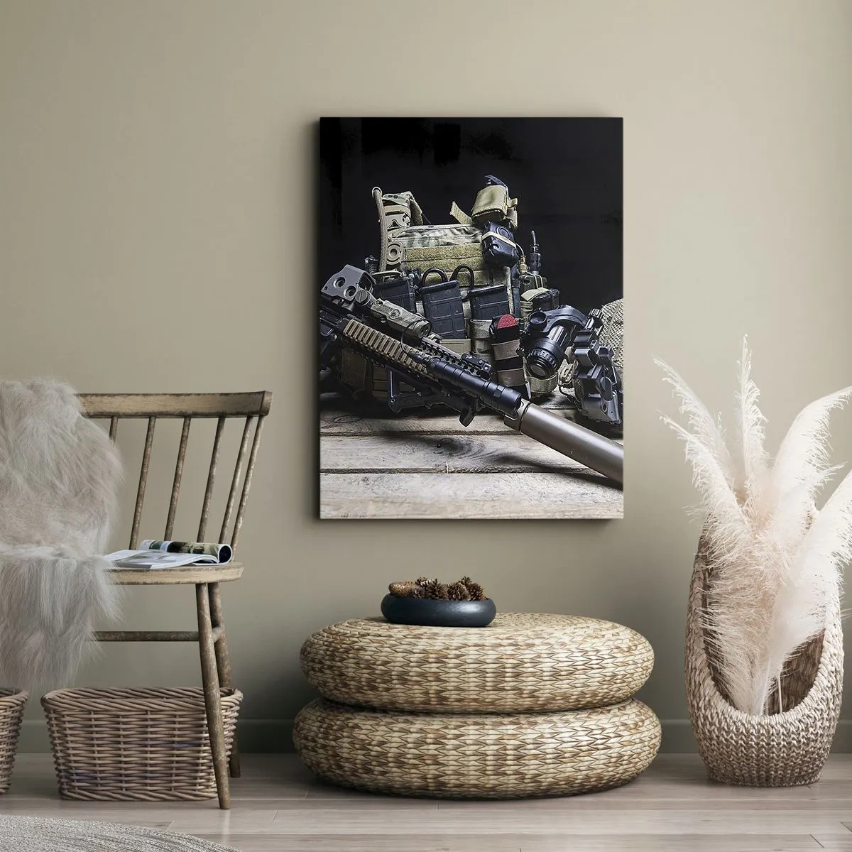 Canvastavla - Bild på duk - Ledig! - 80x120 cm