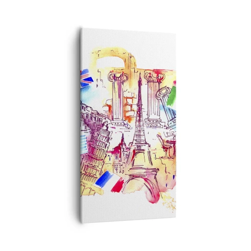 Canvastavla - Bild på duk - Europeisk turné - 55x100 cm