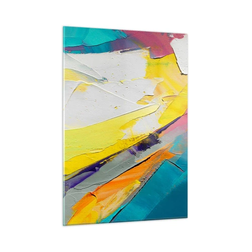 Glastavla - Bild på glas - Världens anatomi - 50x70 cm