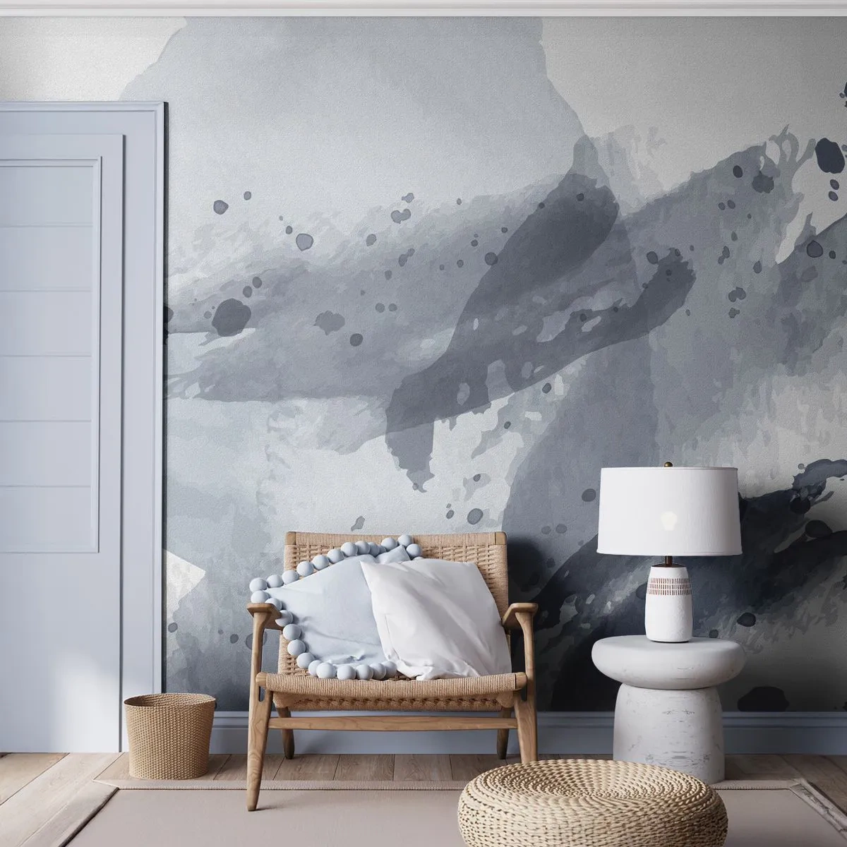 Fototapet Premium Canvas - Studie om vattnets natur - Abstraktion, Bit, Modernt mönster - 300x210 cm