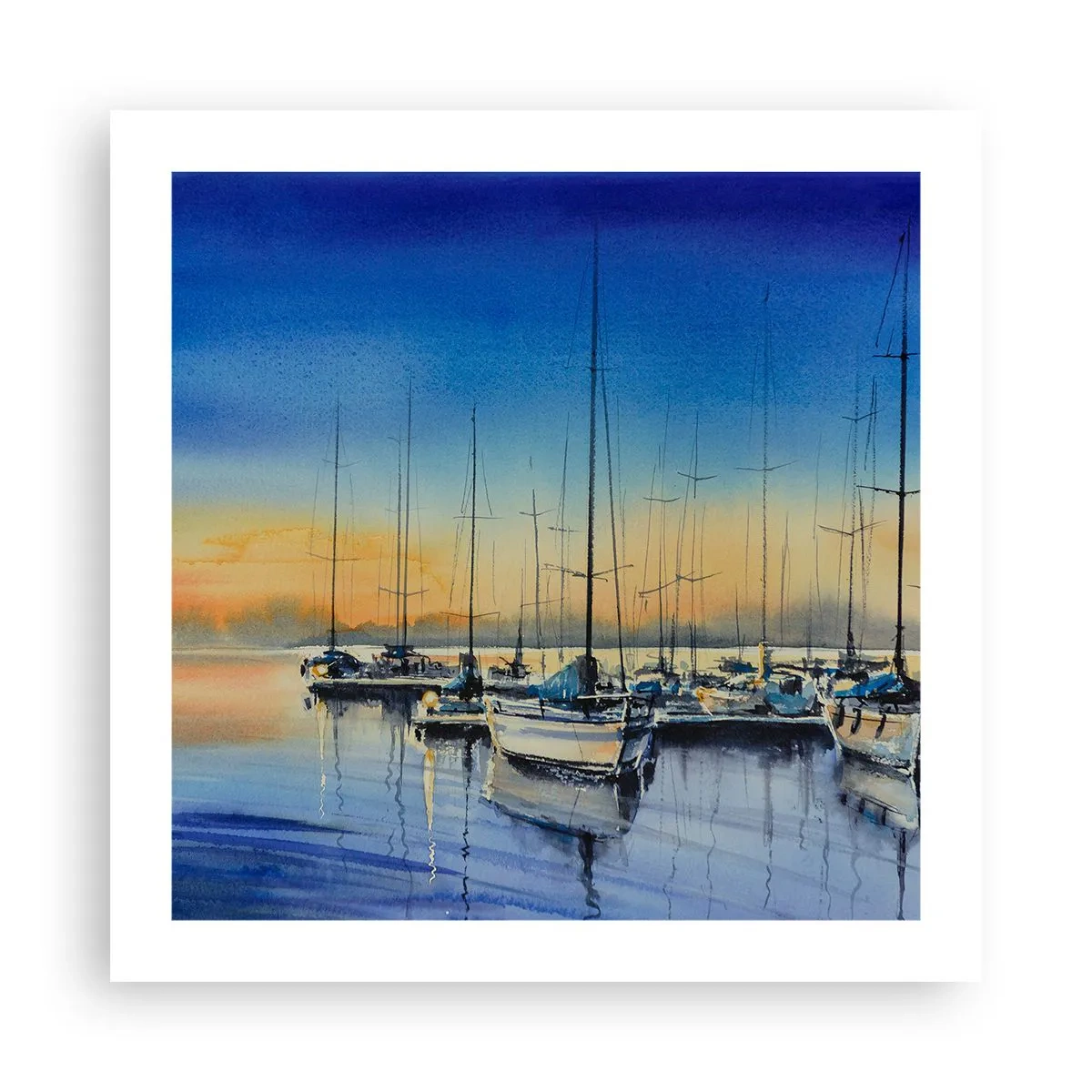 Affisch - Slutet på en bra dag - 50x50 cm