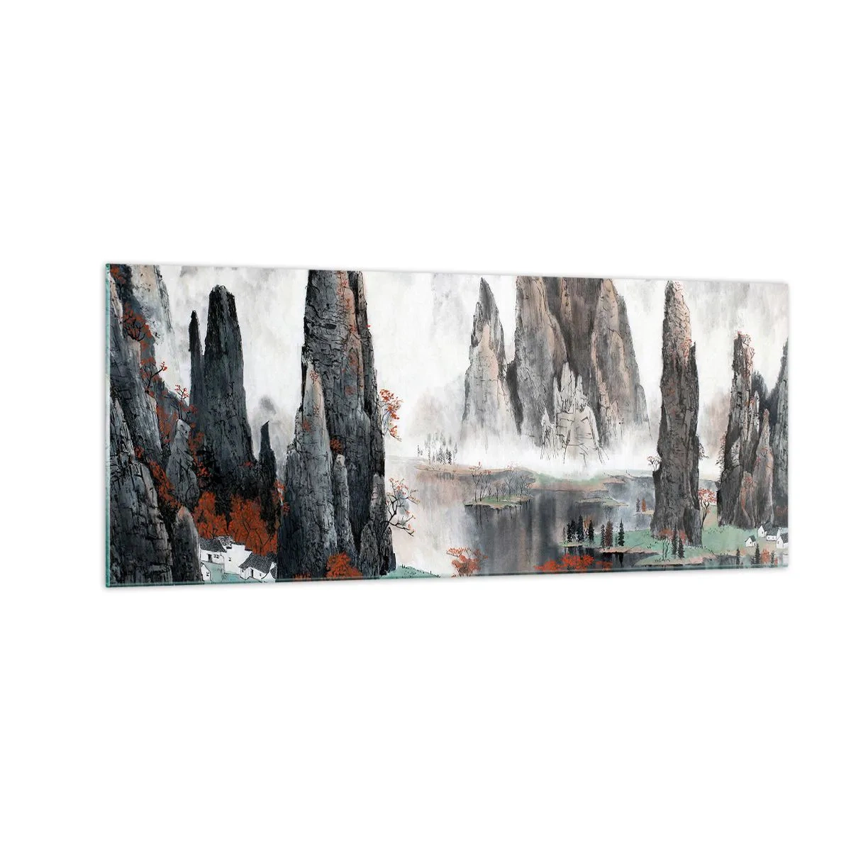 Glastavla - Bild på glas - Mäktiga vakter - 100x40 cm