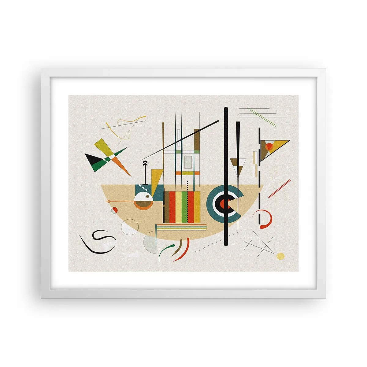 Affisch i vit ram - Så världen skrattar - 50x40 cm